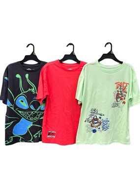 Boys Graphic Short Sleeve T-Shirts 3-Pack Size XL